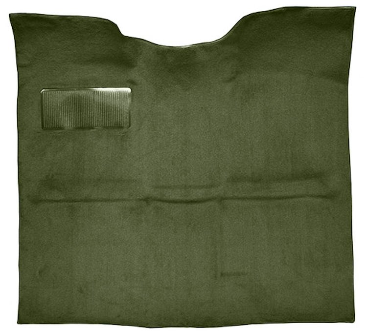Molded Loop Carpet for 1967-1972 GM C Series Regular Cab Trucks w/o Gas Tank in Cab [Mass Backing, Dark Olive Green]