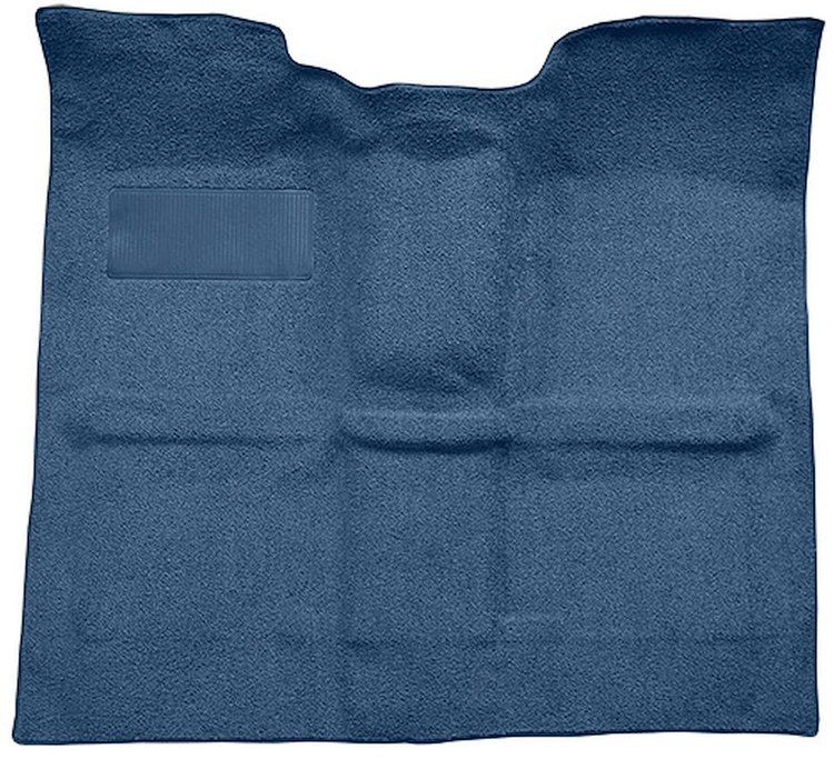 Molded Loop Carpet for 1967-1972 GM C Series Regular Cab Truck  w/o Gas Tank in Cab, 4-Speed [Mass, Medium Blue]