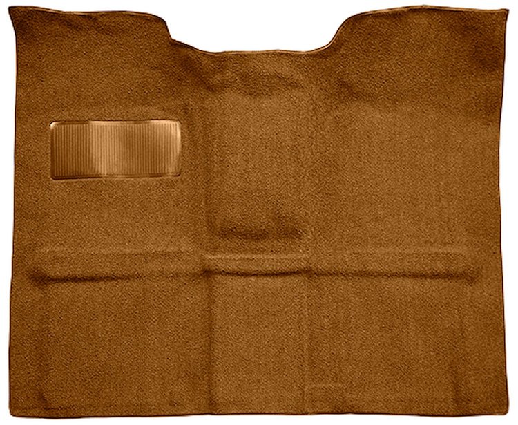 Molded Loop Carpet for 1967-1972 GM K Series Regular Cab Trucks w/Gas Tank in Cab [Mass Backing, Dark Saddle]