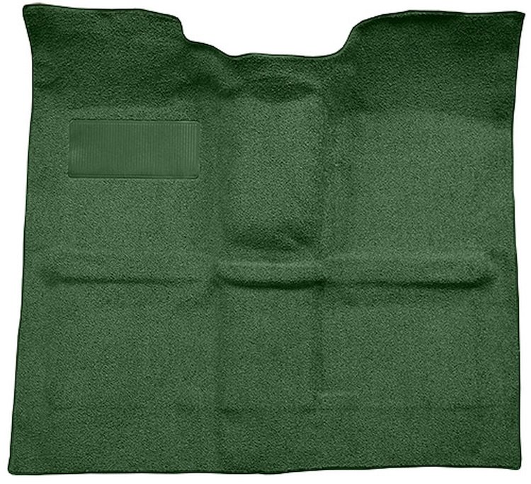 Molded Loop Carpet for 1967-1972 GM K Series Regular Cab Trucks w/o Gas Tank in Cab [Mass Backing, Dark Green]
