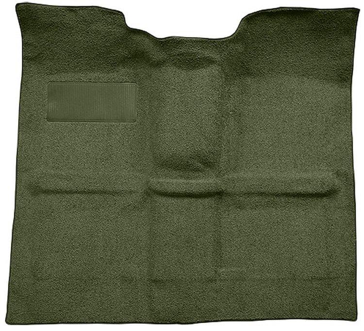 Molded Loop Carpet for 1967-1972 GM K Series Regular Cab Trucks w/o Gas Tank in Cab [Mass Backing, Dark Olive Green]