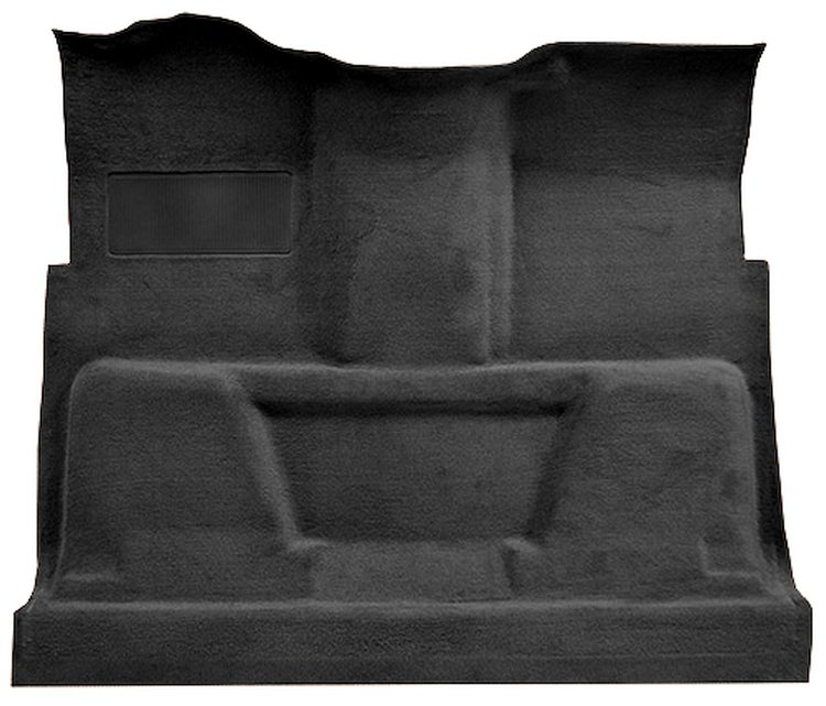 Molded Loop Carpet for 1973 GM C Series Regular Cab Trucks w/TH350 or 3-Speed Manual [Mass Backing, Black]
