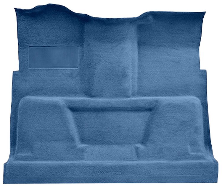 Molded Loop Carpet for 1973 GM C Series Regular Cab Trucks w/TH350 or 3-Speed Manual [Mass Backing, Medium Blue]