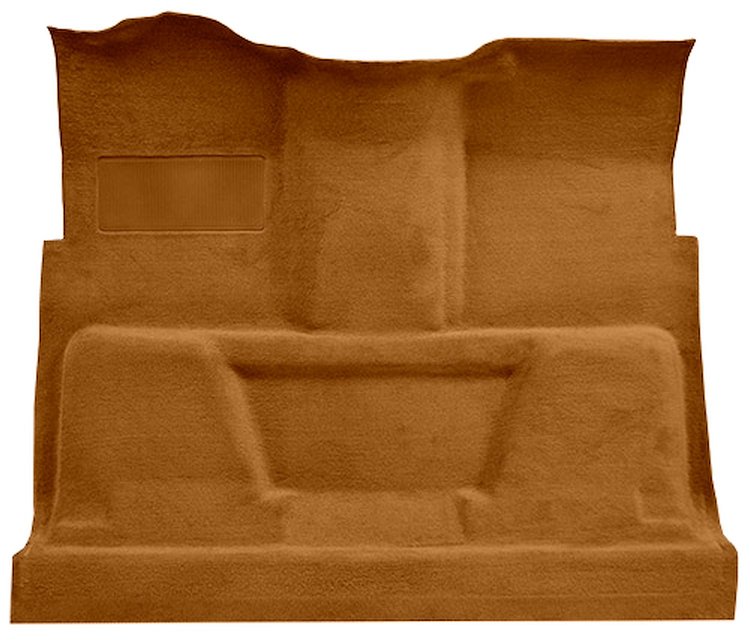 Molded Loop Carpet for 1973 GM C Series Regular Cab Trucks w/TH350 or 3-Speed Manual [Mass Backing, Dark Saddle]