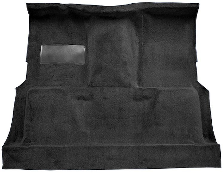 Molded Loop Carpet for 1973 GM C Series Regular Cab Trucks w/TH400 [Mass Backing, Black]