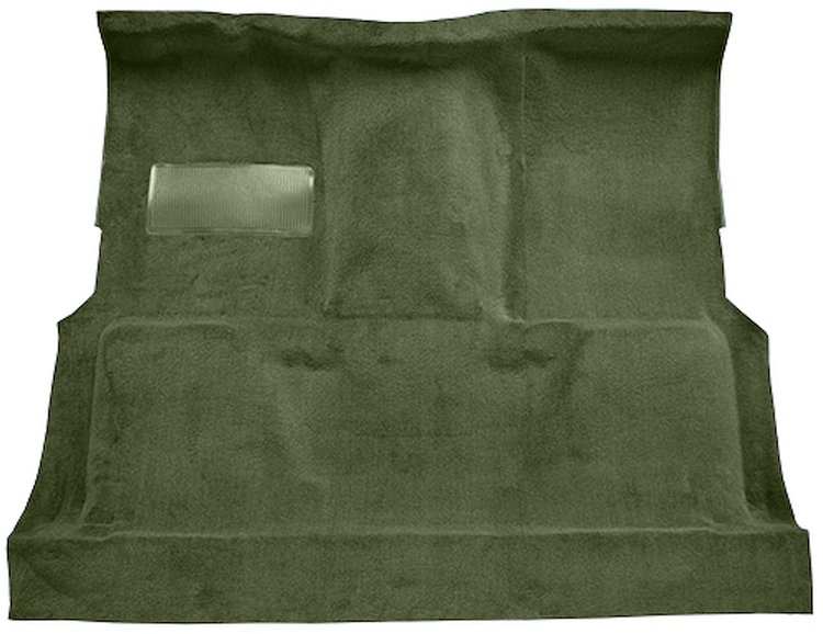 Molded Loop Carpet for 1973 GM C Series Regular Cab Trucks w/TH400 [Mass Backing, Dark Olive Green]