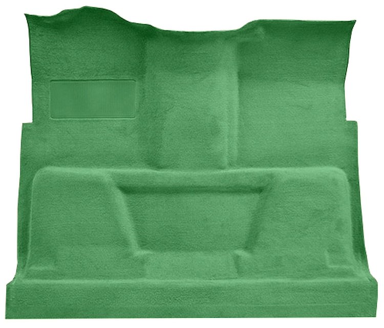 Molded Cut Pile Carpet for 1974 GM C Series Regular Cab Trucks [Jute Backing, TH350 or 3-Speed Manual, Light Jade Green]