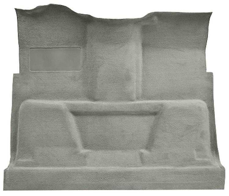 Molded Cut Pile Carpet for 1974 GM C Series Regular Cab Trucks w/TH350 or 3-Speed Manual [OE-Style Jute Backing, Silver]