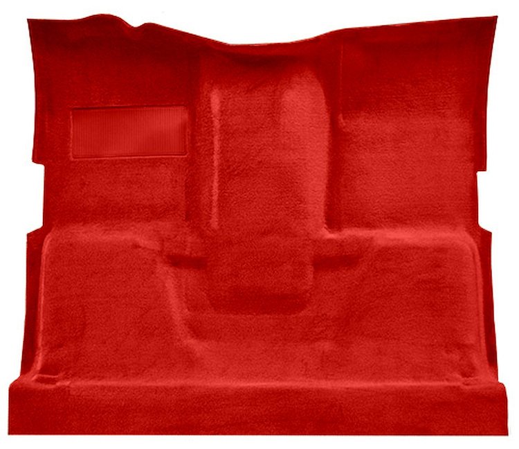 Molded Cut Pile Carpet for 1975-1980 GM C Series Regular Cab Trucks [Jute Backing, TH400, Dark Red/Carmine]