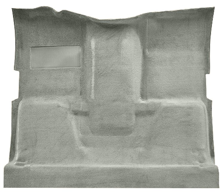 Molded Cut Pile Carpet for 1975-1980 GM C Series Regular Cab Trucks w/TH400 [OE-Style Jute Backing, Silver]