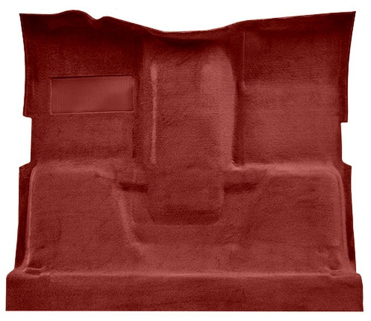 Molded Cut Pile Carpet for 1975-1980 GM C Series Regular Cab Trucks w/TH400 [Mass Backing, Oxblood]