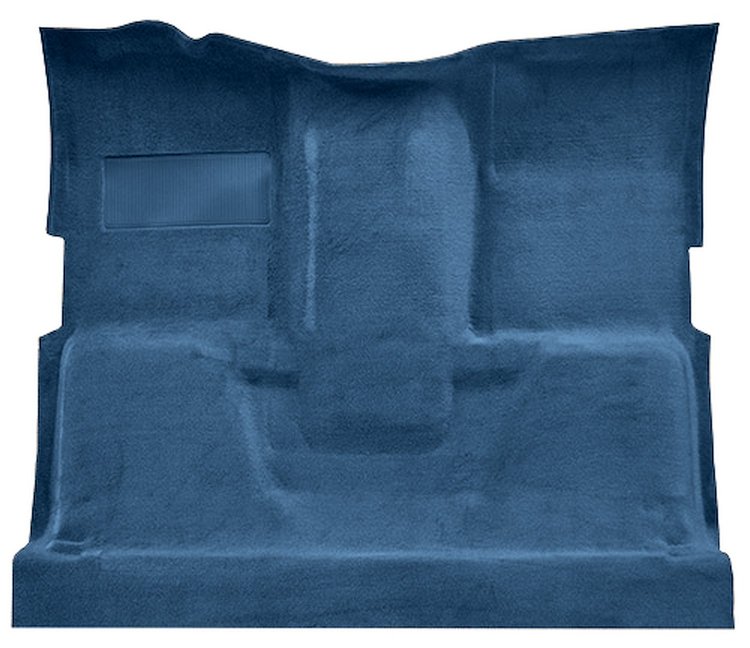 Molded Cut Pile Carpet for 1975-1980 GM C Series Regular Cab Trucks w/TH400 [Mass Backing, Blue]
