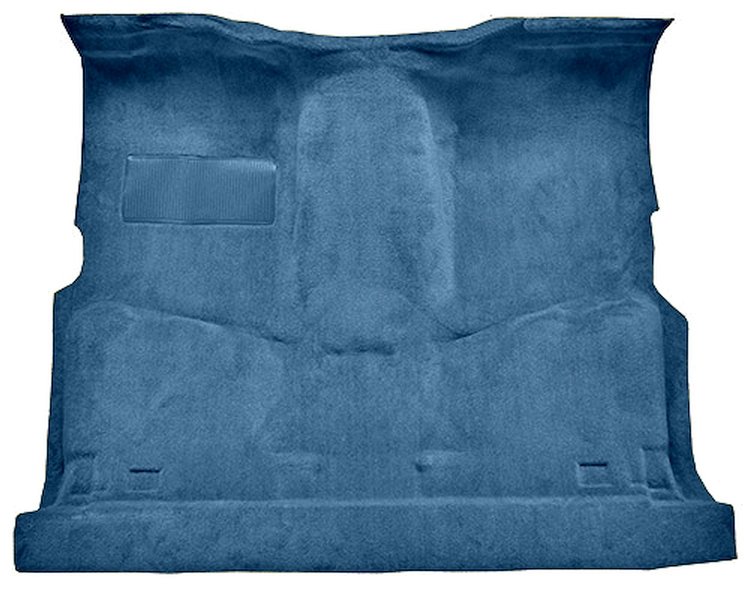Molded Cut Pile Carpet for 1981-1986 GM C Series Regular Cab Trucks w/4-Speed Manual [Jute Backing, Blue]