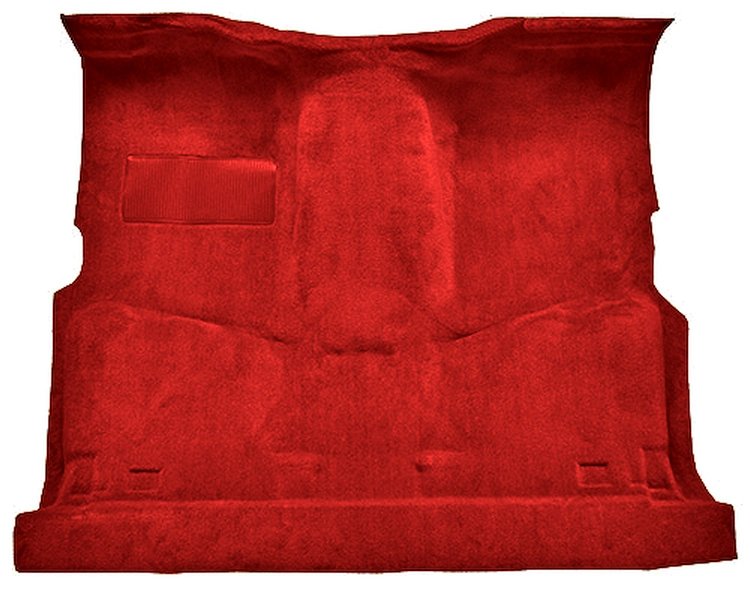 Molded Cut Pile Carpet for 1981-1986 GM C Series Regular Cab Trucks w/4-Speed [Mass Backing, Dark Red/Carmine]