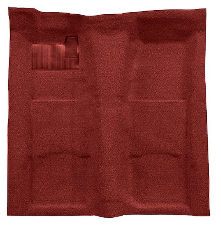 Molded Loop Carpet for 1967-1969 Chevrolet Camaro, Pontiac Firebird [OE-Style Jute Backing, 1-Piece, Red]