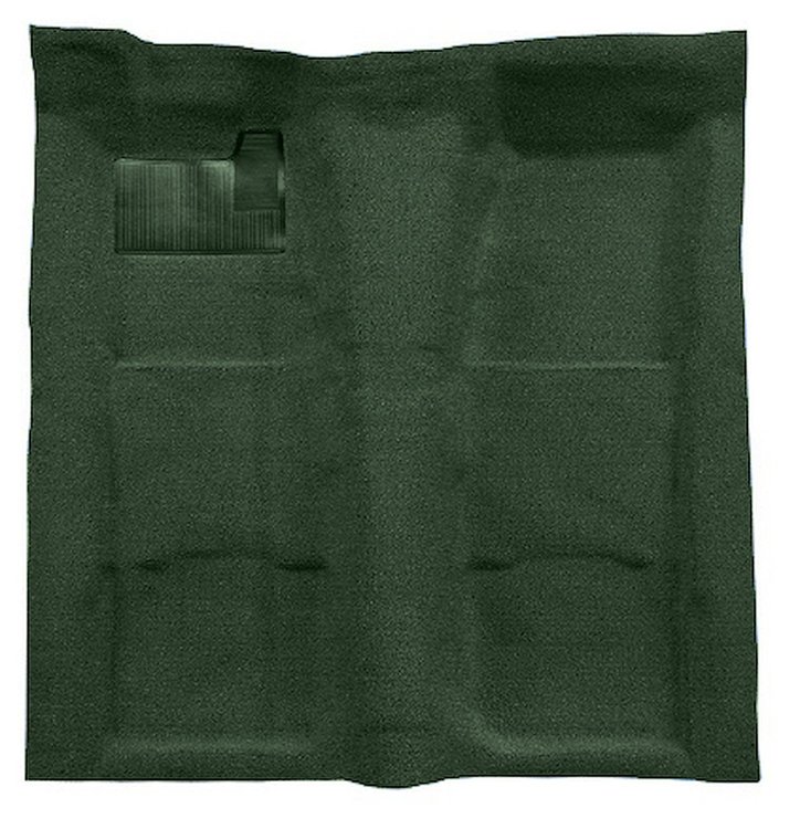 Molded Loop Carpet for 1967-1969 Chevrolet Camaro, Pontiac Firebird [OE-Style Jute Backing, 1-Piece, Dark Green]