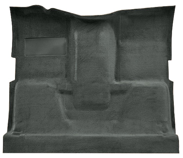 Molded Cut Pile Carpet for 1974 Chevrolet/GMC K Series Truck [Mass Backing, 1-Piece, Dark Gray]