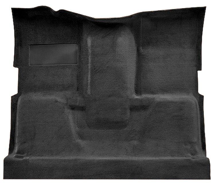 Molded Cut Pile Carpet for 1975-1980 Chevrolet/GMC K Series Truck [Mass Backing, 1-Piece, Black]