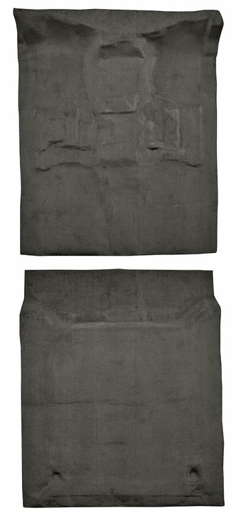 Molded Cut Pile Passenger/Cargo Area Carpet Fits Select 2007-2014 Cadillac, Chevy, GMC SUV Models [Jute Backing, 2-Piece, Gray]