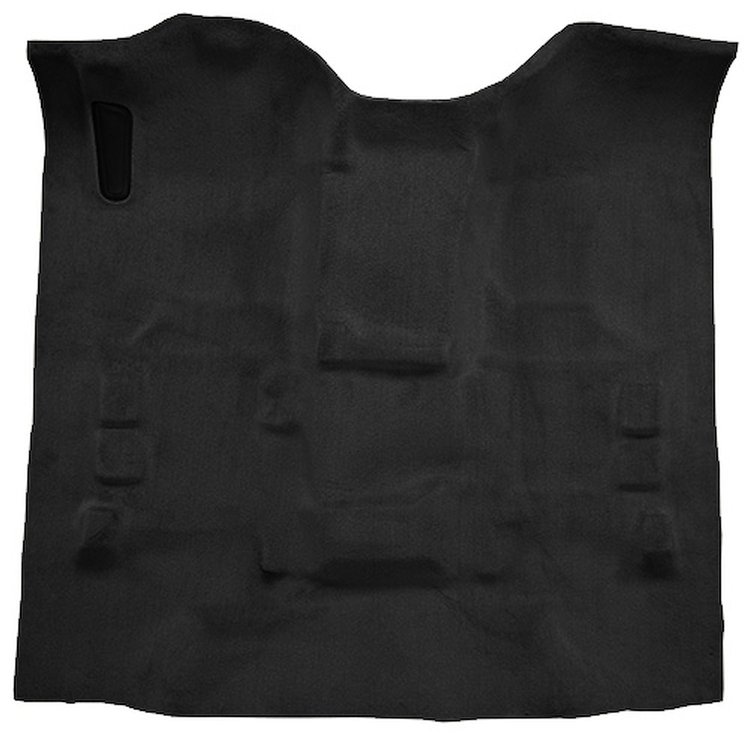 Molded Cut Pile Carpet Fits Select 2014-2018 Chevrolet, GMC Regular Cab Truck Models [OE-Style Jute Backing, 1-Piece, Black]
