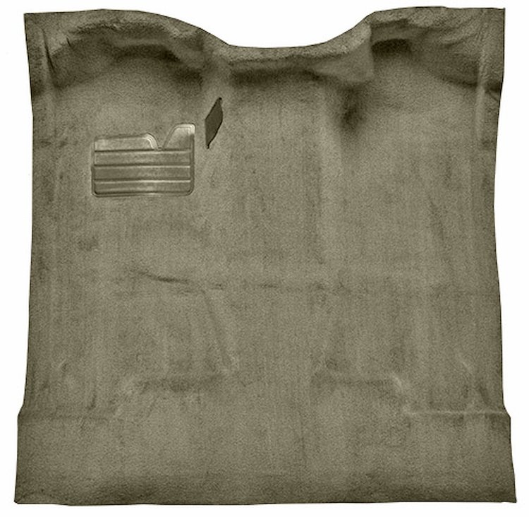 Molded Cut Pile Carpet for 1988-2002 Chevy/GMC C/K Series Trucks [Jute Backing, Regular Cab, 1-Piece, Medium Sand Gray/Neutral]