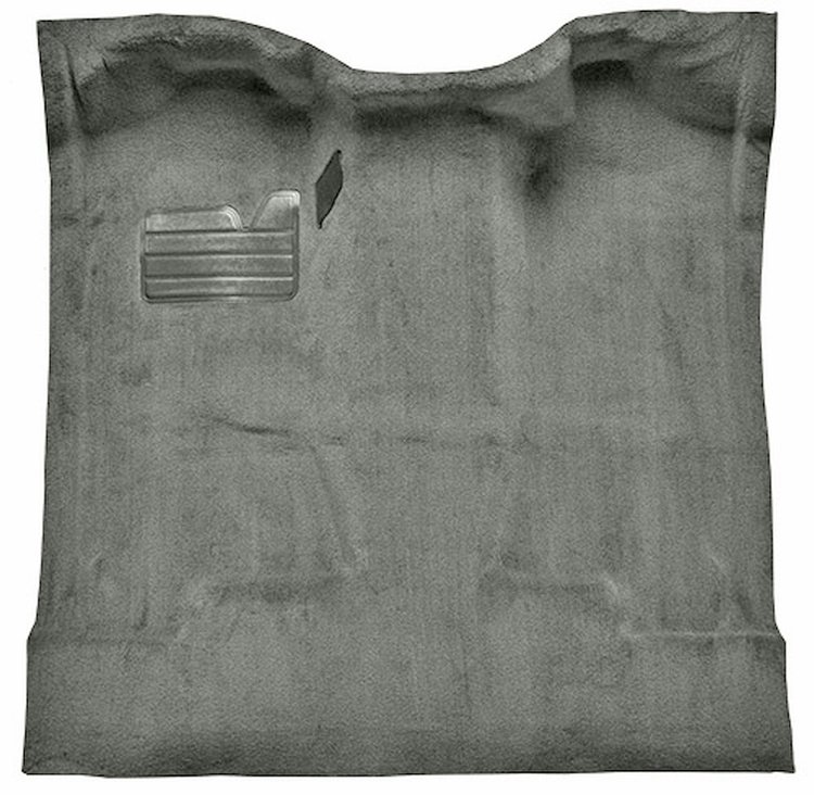 Molded Cut Pile Carpet for 1988-2002 Chevrolet/GMC C/K Series Trucks [OE-Style Jute Backing, Regular Cab, 1-Piece, Silver]
