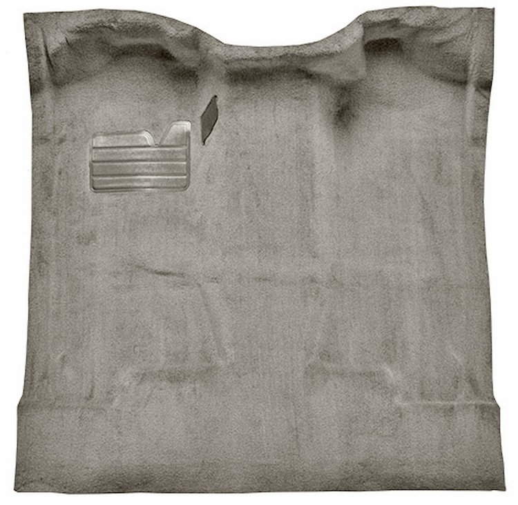 Molded Cut Pile Carpet for 1988-2002 Chevrolet/GMC C/K Series Trucks [Jute Backing, Regular Cab, 1-Piece, Medium Gray/Pewter]