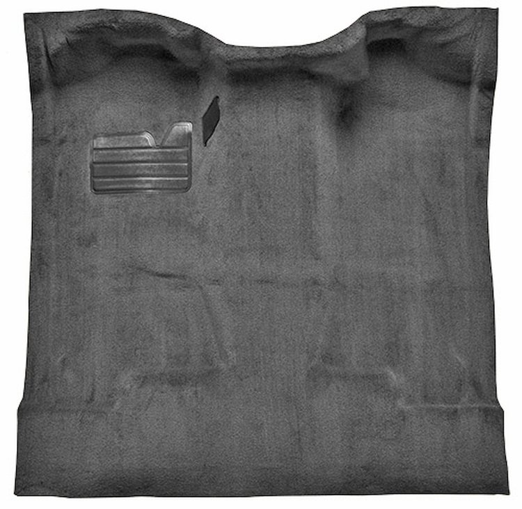 Molded Cut Pile Carpet for 1988-2002 Chevrolet/GMC C/K Series Trucks [Mass Backing, Regular Cab, 1-Piece, Medium Gray]