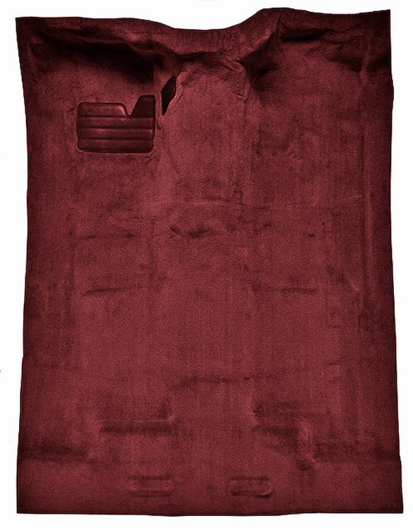 Molded Cut Pile Carpet for 1988-2002 Chevrolet/GMC C/K Series Trucks [OE-Style Jute Backing, Extended Cab, 1-Piece, Maroon]