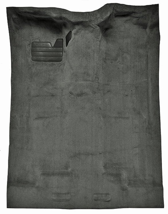 Molded Cut Pile Carpet for 1988-2002 Chevrolet/GMC C/K Series Trucks [OE-Style Jute Backing, Extended Cab, 1-Piece, Medium Gray]