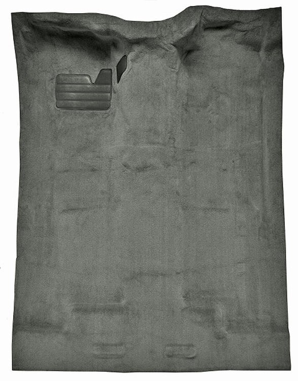 Molded Cut Pile Carpet for 1988-2002 Chevrolet/GMC C/K Series Trucks [OE-Style Jute Backing, Extended Cab, 1-Piece, Silver]