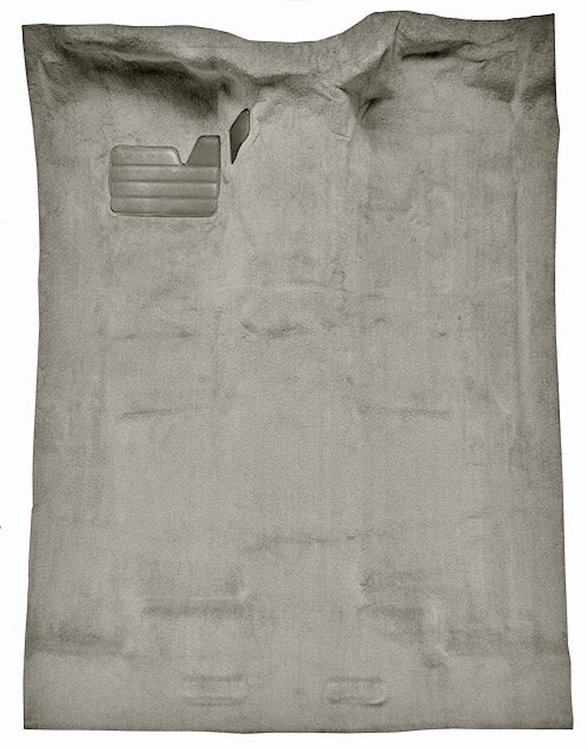 Molded Cut Pile Carpet for 1988-2002 Chevrolet/GMC C/K Series Trucks [Jute Backing, Extended Cab, 1-Piece, Medium Gray/Pewter]