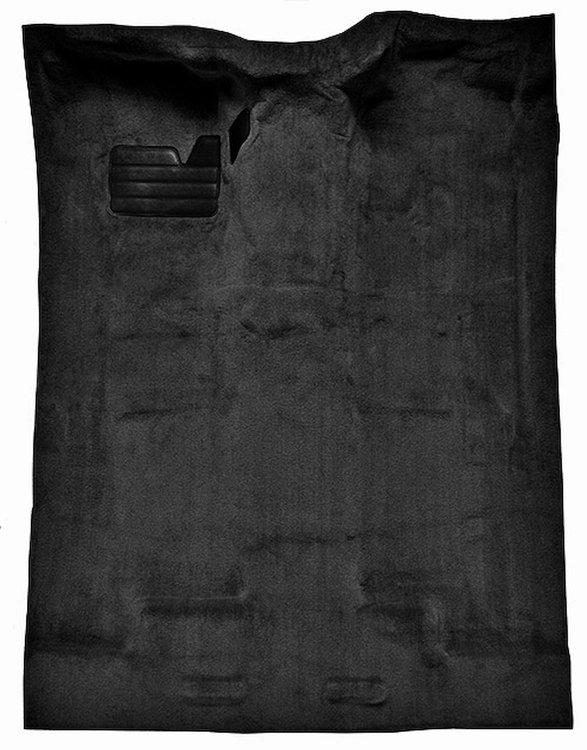 Molded Cut Pile Carpet for 1988-2002 Chevrolet/GMC C/K Series Trucks [Mass Backing, Extended Cab, 1-Piece, Black]