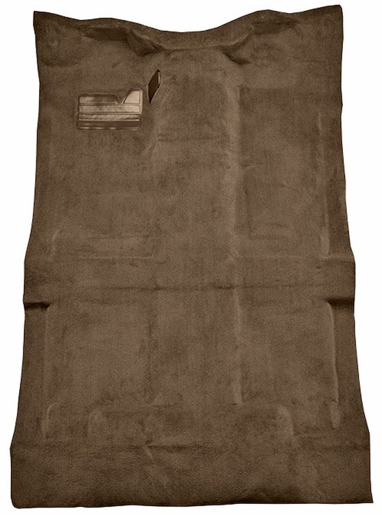 Molded Cut Pile Carpet for 1992-2000 Chevrolet/GMC C/K Series Trucks [OE-Style Jute Backing, Crew Cab, 1-Piece, Cognac]
