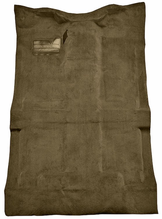 Molded Cut Pile Carpet for 1992-2000 Chevrolet/GMC C/K Series Trucks [Mass Backing, Crew Cab, 1-Piece, Medium Beige]
