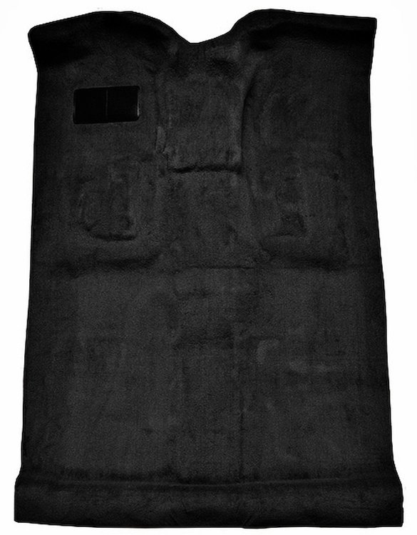 Molded Cut Pile Carpet Fits Select 1999-2007 Cadillac/Chevy/GMC Trucks [OE-Style Jute Backing, Crew Cab, 1-Piece, Black]