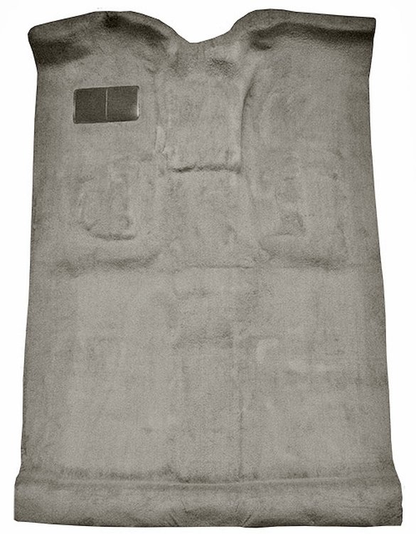 Molded Cut Pile Carpet Fits Select 1999-2007 Cadillac/Chevy/GMC Trucks [Jute Backing, Crew Cab, 1-Piece, Medium Gray/Pewter]