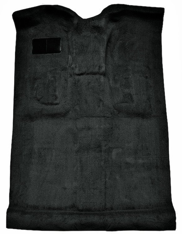 Molded Cut Pile Carpet Fits Select 1999-2007 Cadillac/Chevy/GMC Trucks [OE-Style Jute Backing, Crew Cab, 1-Piece, Ebony]