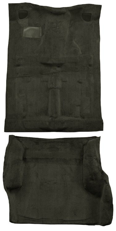 Molded Cut Pile Carpet Fits Select 1991-1994 Chevrolet/GMC/Oldsmobile SUVs [Mass Backing, 4-Door, 2-Piece, Charcoal]