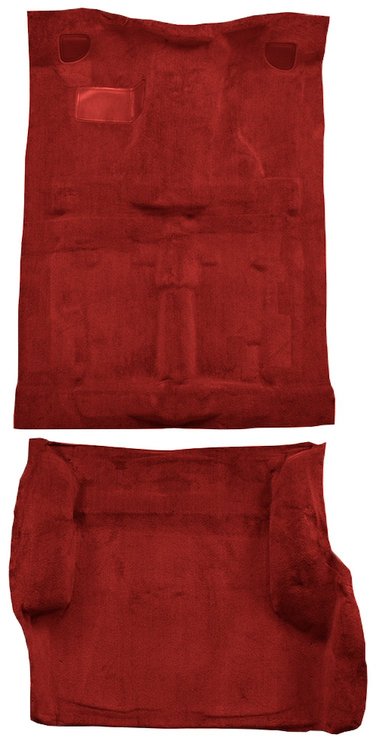 Molded Cut Pile Carpet Fits Select 1991-1994 Chevrolet/GMC/Oldsmobile SUVs [Mass Backing, 4-Door, 2-Piece, Oxblood]