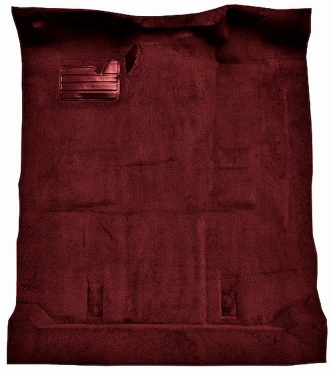 Molded Cut Pile Carpet Fits Select 1992-1999 Chevrolet/GMC SUVs [OE-Style Jute Backing, 2-Door, 1-Piece, Maroon]