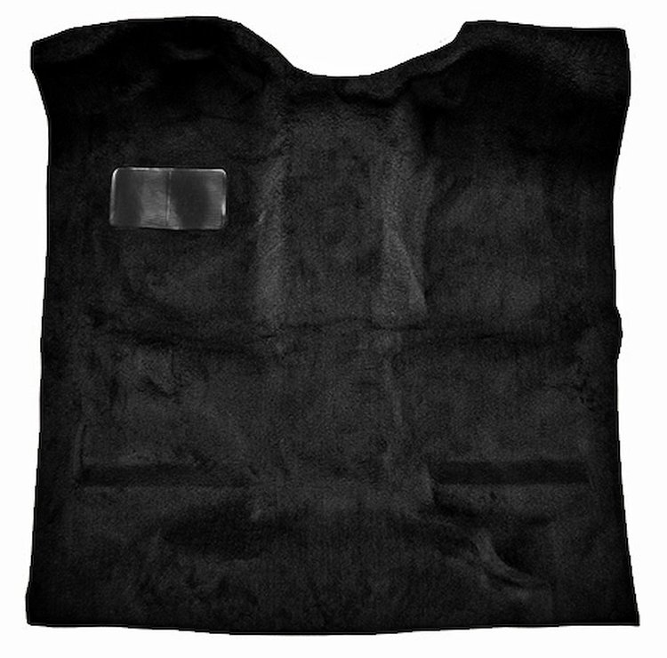 Molded Cut Pile Carpet for 1999-2007 Chevy Silverado/GMC Sierra Trucks [OE-Style Jute Backing, Regular Cab, 1-Piece, Black]