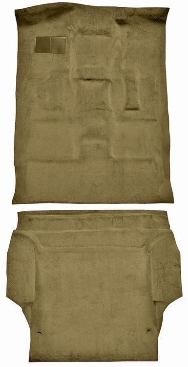Molded Cut Pile Carpet Fits Select 2000-2006 Cadillac/Chevy/GMC SUVs [Mass Backing, 2-Piece, Medium Dark Oak]