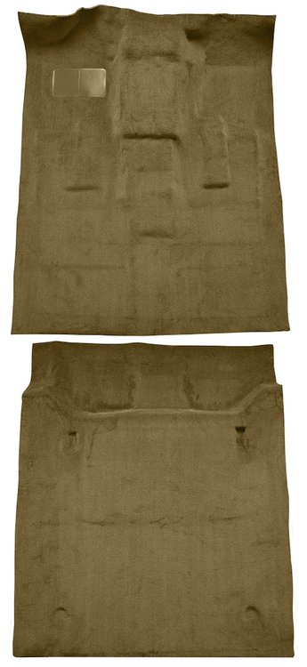 Molded Cut Pile Carpet Fits Select 2000-2006 Cadillac/Chevy/GMC Full-Size SUVs [Mass Backing, 2-Piece, Medium Dark Oak]