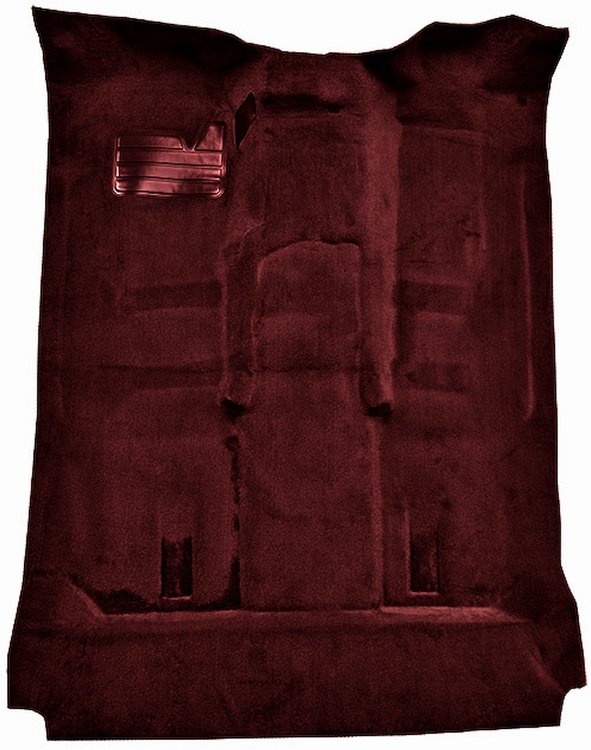 Molded Cut Pile Carpet Fits Select 1992-1999 Chevrolet/GMC SUVs [OE-Style Jute Backing, 2-Door, 1-Piece, Maroon]
