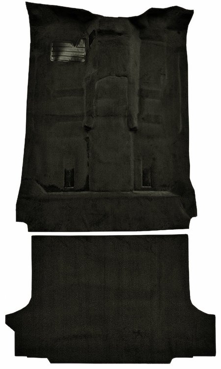 Molded Cut Pile Carpet Fits Select 1992-1999 Chevrolet/GMC SUVs [Mass Backing, 2-Door, 2-Piece, Charcoal]