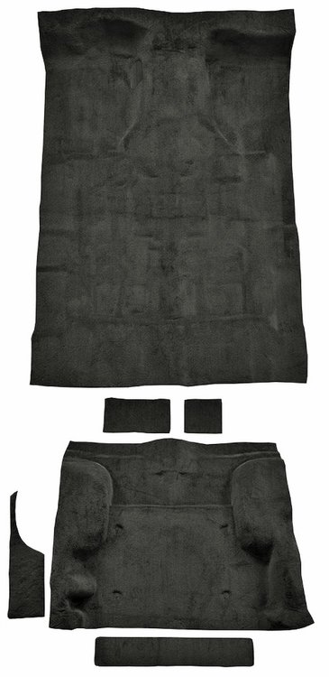 Molded Cut Pile Carpet Fits Select 1995-2005 Chevrolet/GMC SUVs [Mass Backing, 2-Door, 6-Piece, Taupe]