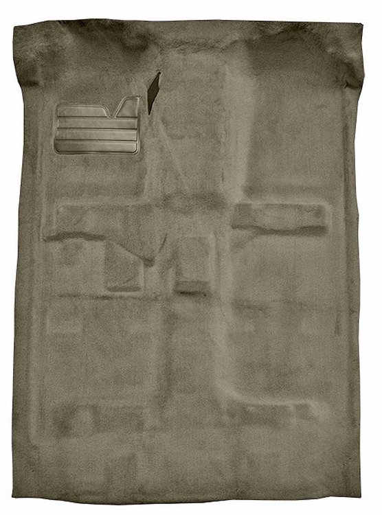 Molded Cut Pile Carpet Fits Select 2004-2012 Chevrolet/GMC/Isuzu Trucks [Mass Backing, Extended Cab, 1-Piece, Almond]