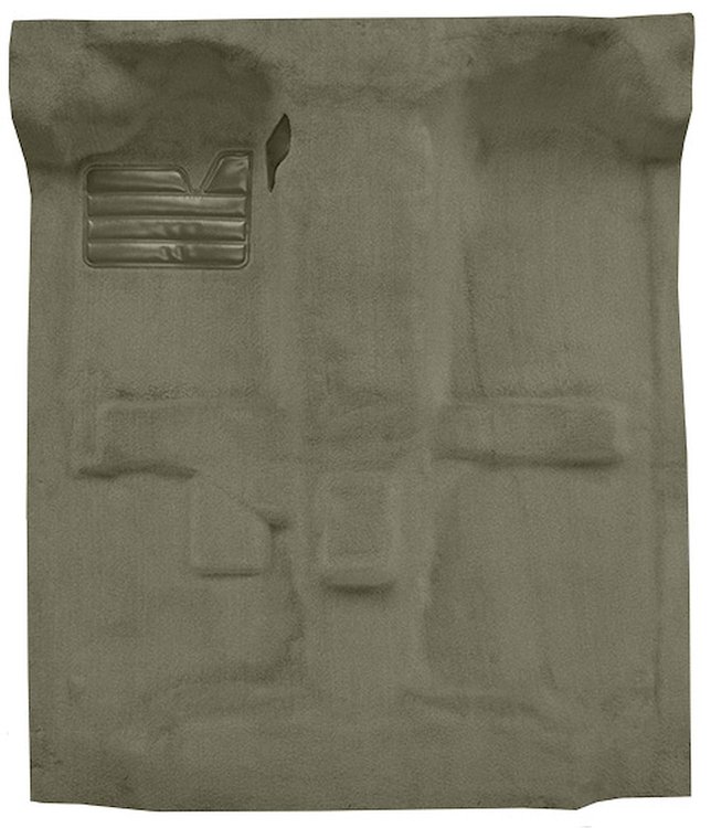 Molded Cut Pile Carpet Fits Select 2004-2012 Chevrolet/GMC/Isuzu Trucks [OE-Style Jute Backing, Regular Cab, 1-Piece, Almond]