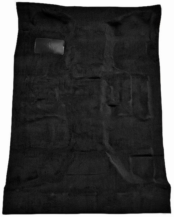 Molded Cut Pile Carpet Fits Select 2007-2014 Chevrolet/GMC Trucks [OE-Style Jute Backing, Extended Cab, 1-Piece, Black]